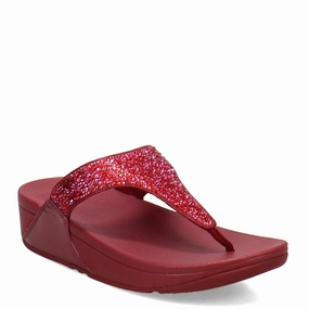 Women's FitFlop, Lulu Crystal Mix Toe Post Sandal Foot Wellness