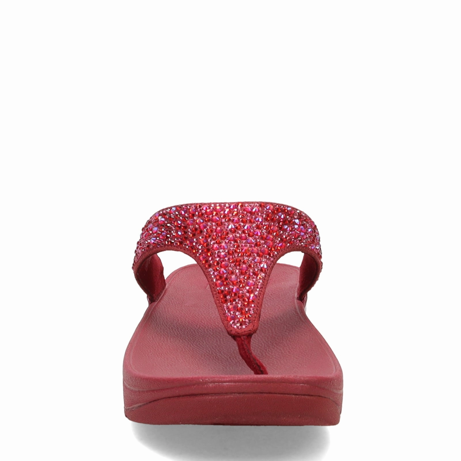 Women's FitFlop, Lulu Crystal Mix Toe Post Sandal Flat Balanced feel