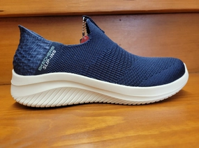 ergonomic Catch Step Skechers Slip-ins: Ultra Flex 3.0 - Smooth Step  Navy/White 149709 NVY