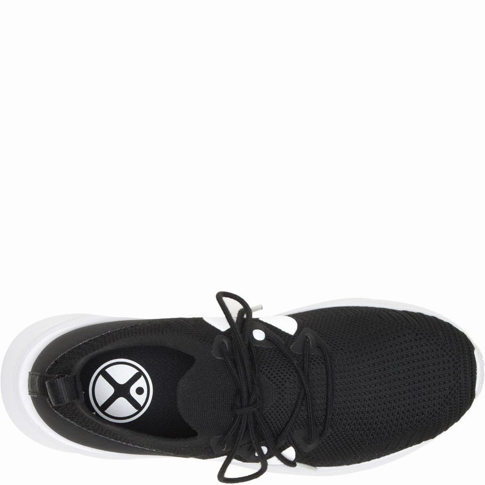 Hush Puppies Spark Shoe running in a drawbridge area shoes