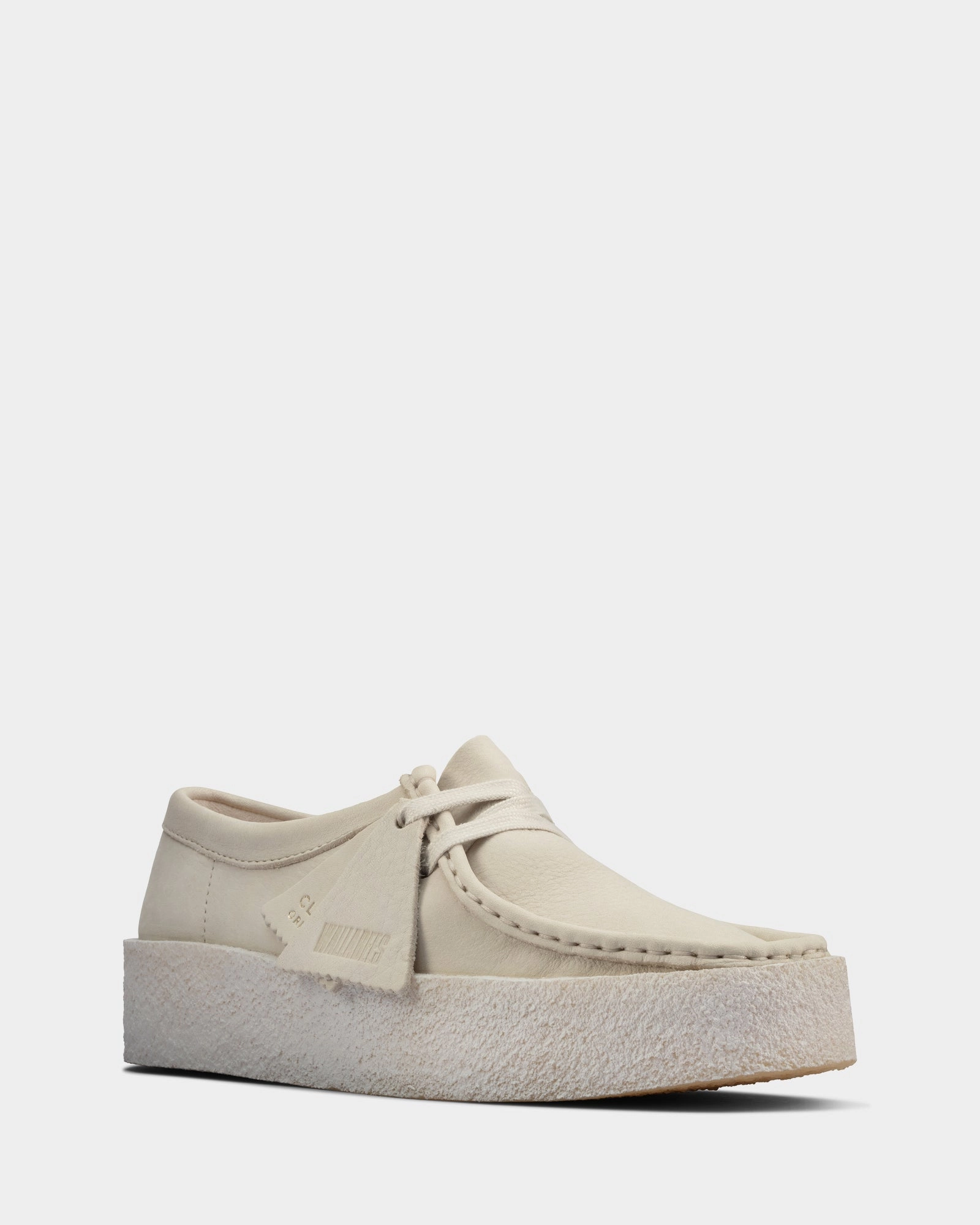 Wallabee Cup. (W) White Nubuck Midsole Support Urban Shift
