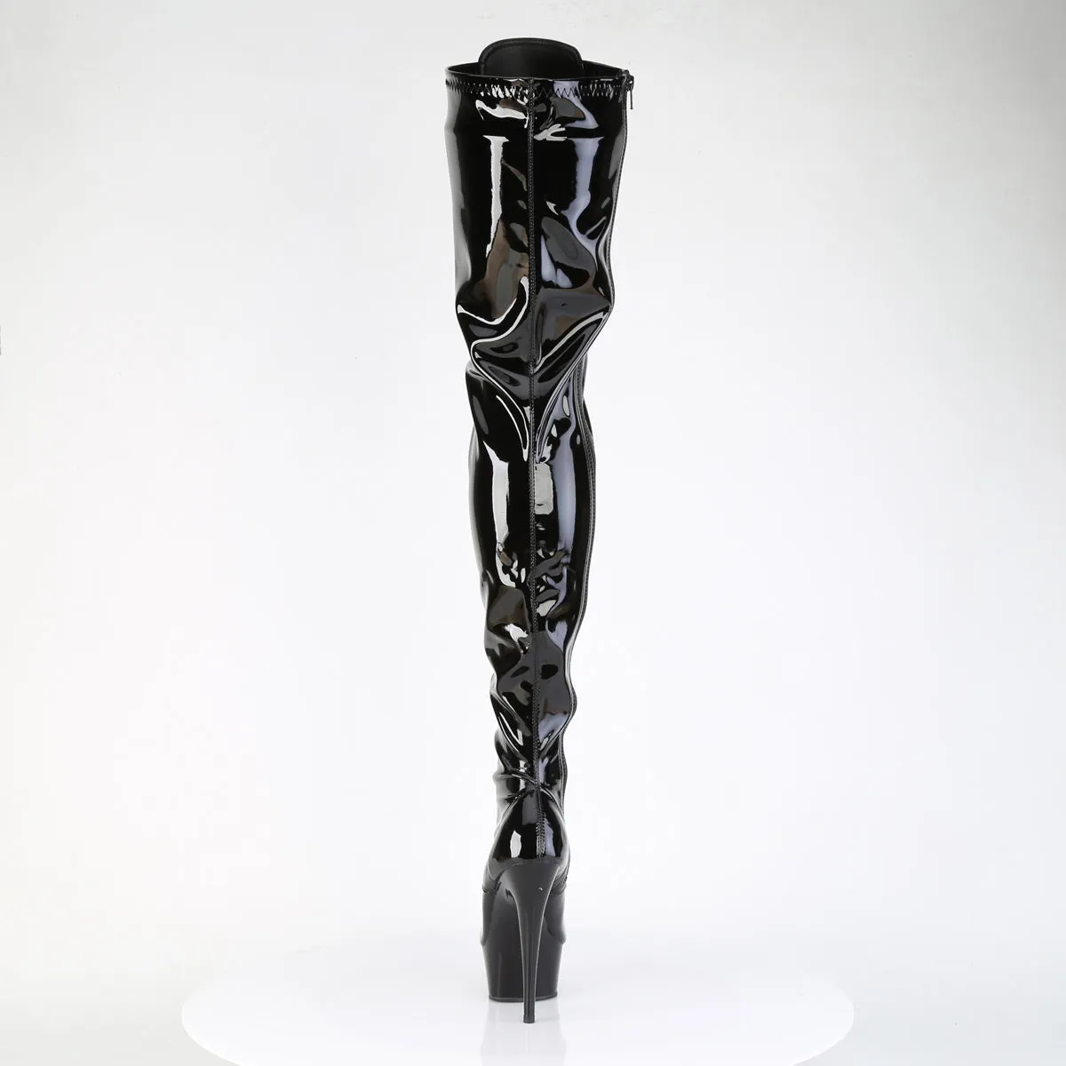 Asics Best Shoes For Flat Feet DELIGHT-4023 Pleaser Black Patent Sexy Platform Shoes (Pole Dancing Heels)