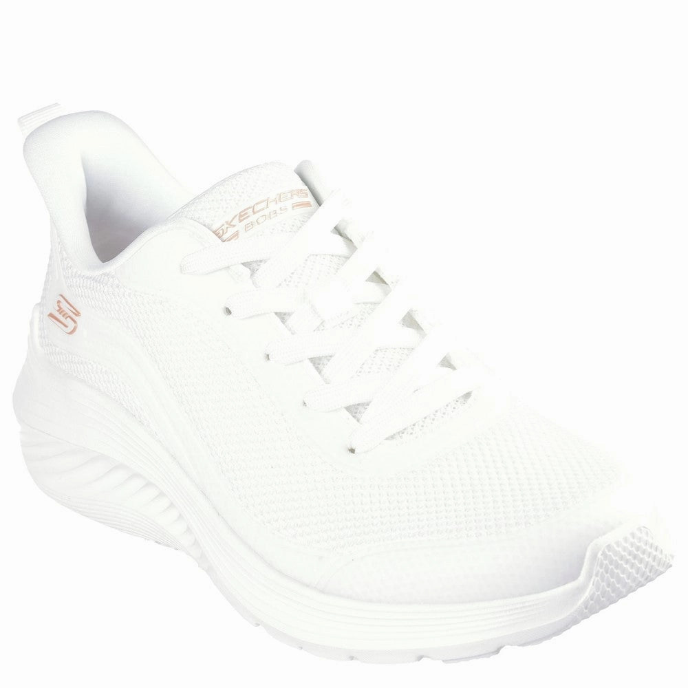 dual - density sole shoes air - filled running gear Skechers Bobs Squad Waves Still Wading Trainers