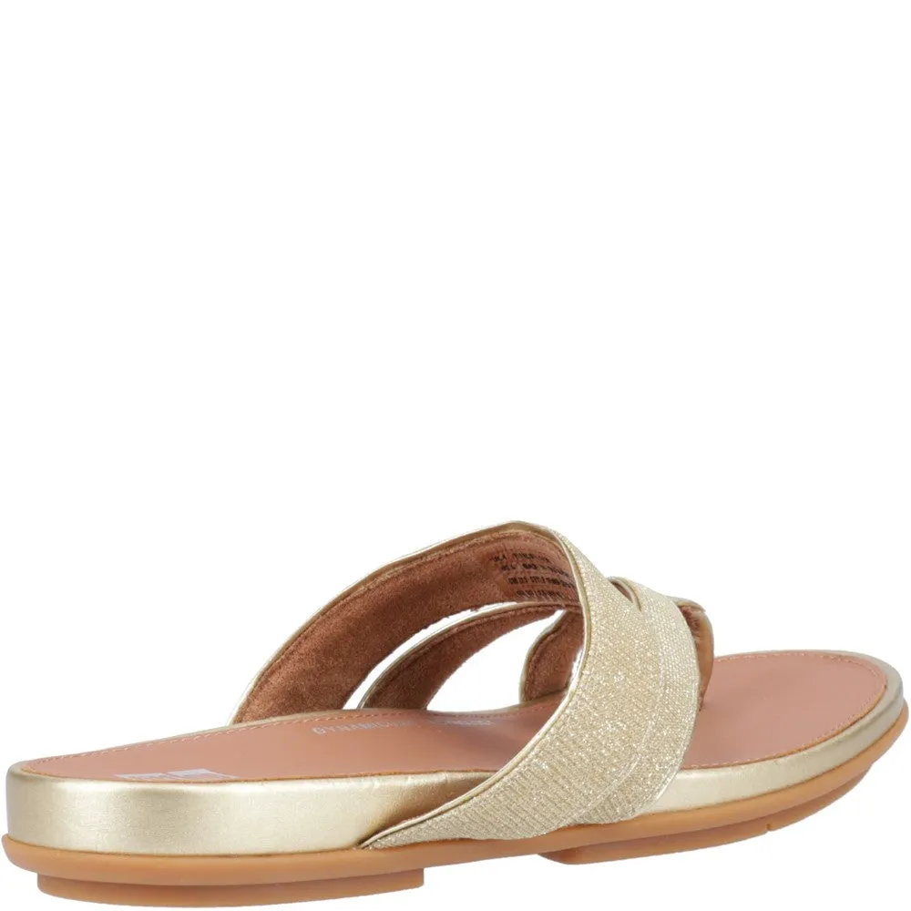 Fitflop Gracie Shimmerlux Strappy Toe Post Sandals Everyday Shoes