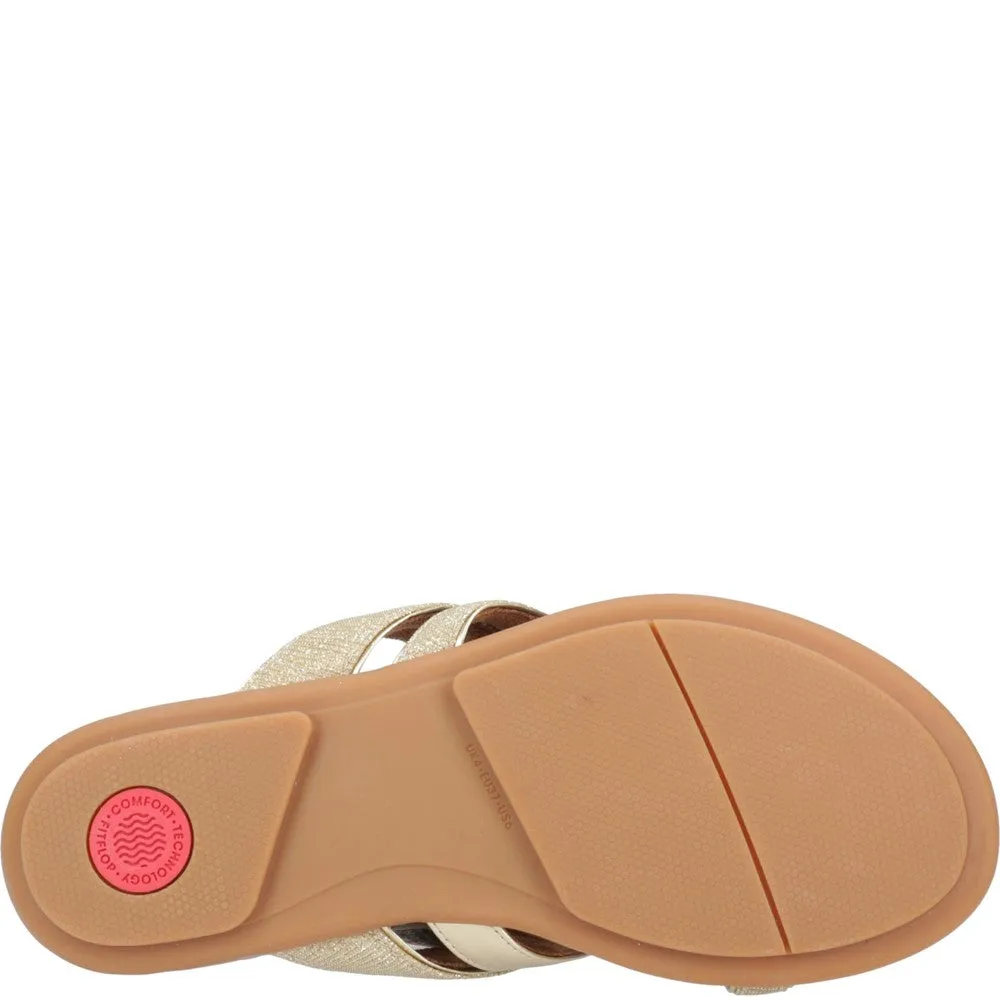 Fitflop Gracie Shimmerlux Strappy Toe Post Sandals Chic Simplicity Fashion-Forward Design