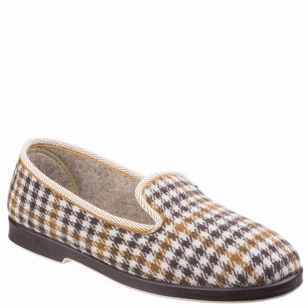 GBS Everett Check Slipper Soft Construction