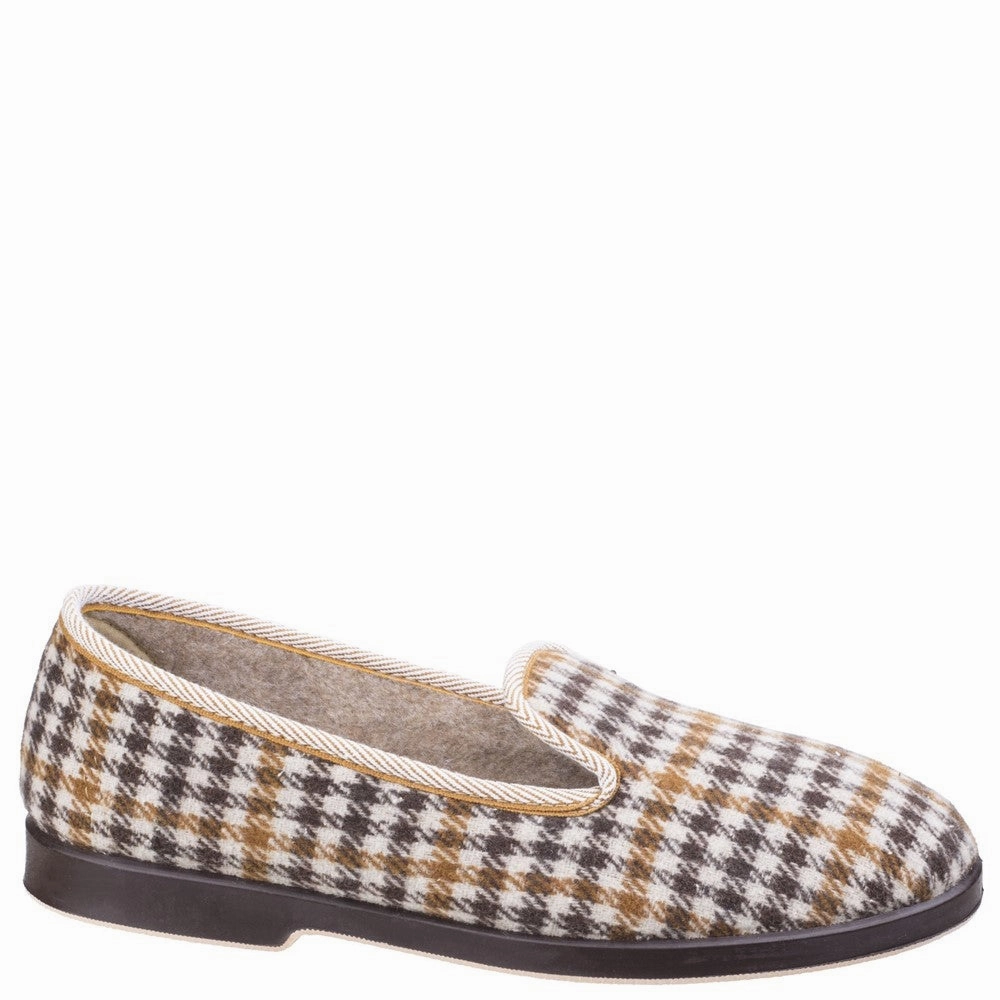 GBS Everett Check Slipper Peak View Stretchable Upper