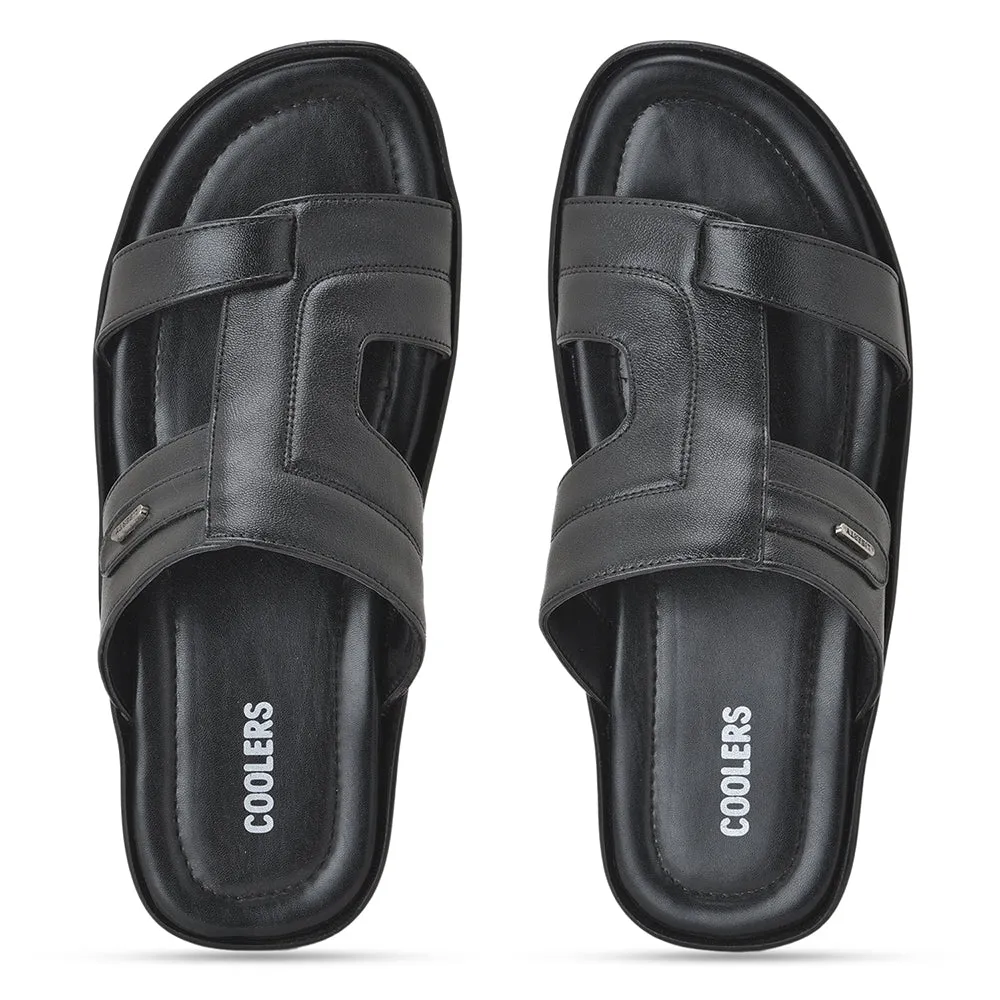 Coolers By Liberty LAF-227 Casual Black Slippers For Men Sprayground Slippers