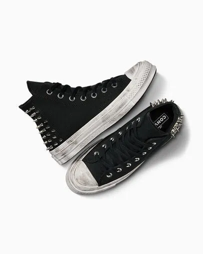 Converse - Women's Chuck 70 Studded Black/White/Black A07207C Best Asics Running Shoes For Road