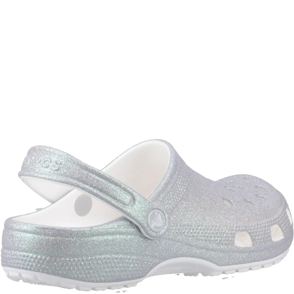 Crocs Unisex Classic Glitter Clog Comfy Shoes