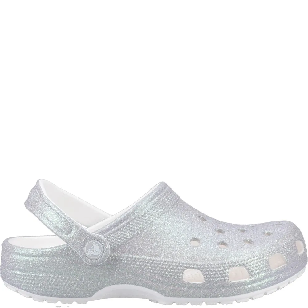 Crocs Unisex Classic Glitter Clog Fashion Flip-flops