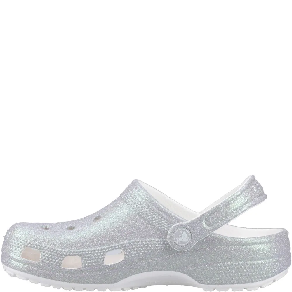 Crocs Unisex Classic Glitter Clog Flex Motion Trendy Flip-flops