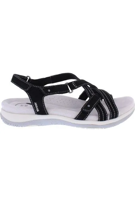 Fast Go Comfortable beach sandals Free Spirit Womens sandals Elisha in Black