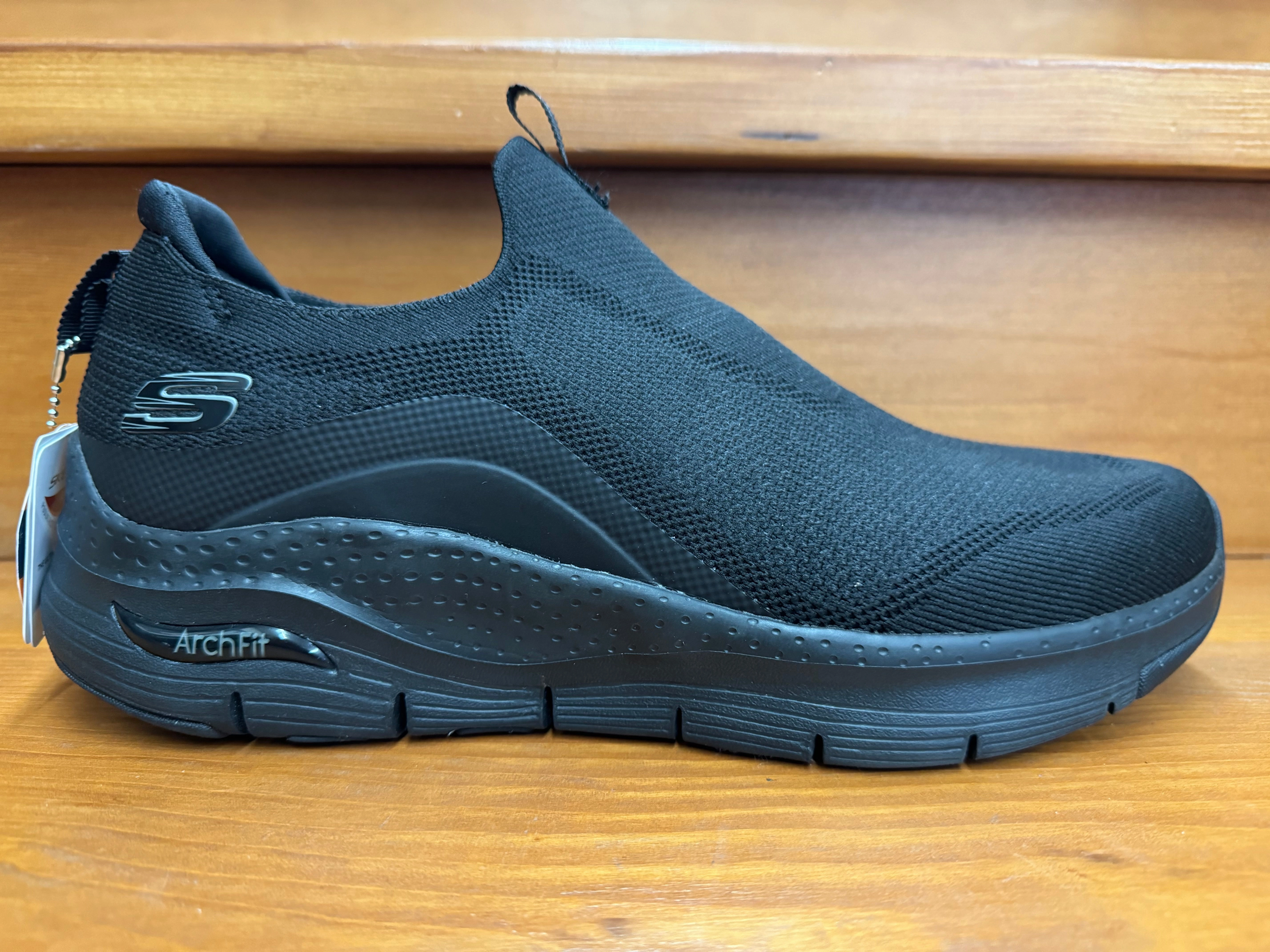 Skechers Archfit Keep It Up Black 232201BBK Round Toe