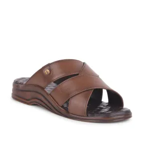 Off Court Slides Coolers By Liberty Mens 7123-901 Tan Casual Slippers