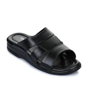 Coolers Casual (Black) Slippers For Men 7123-120 By Liberty Slippers Size 9