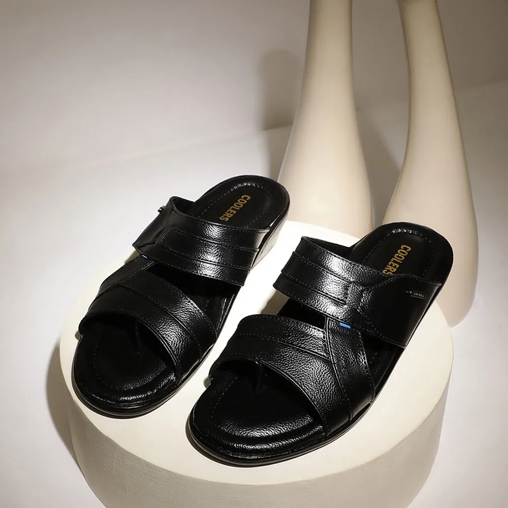 Coolers Casual (Black) Slippers For Men 7153-601 By Liberty Outdoor Boot Slippers