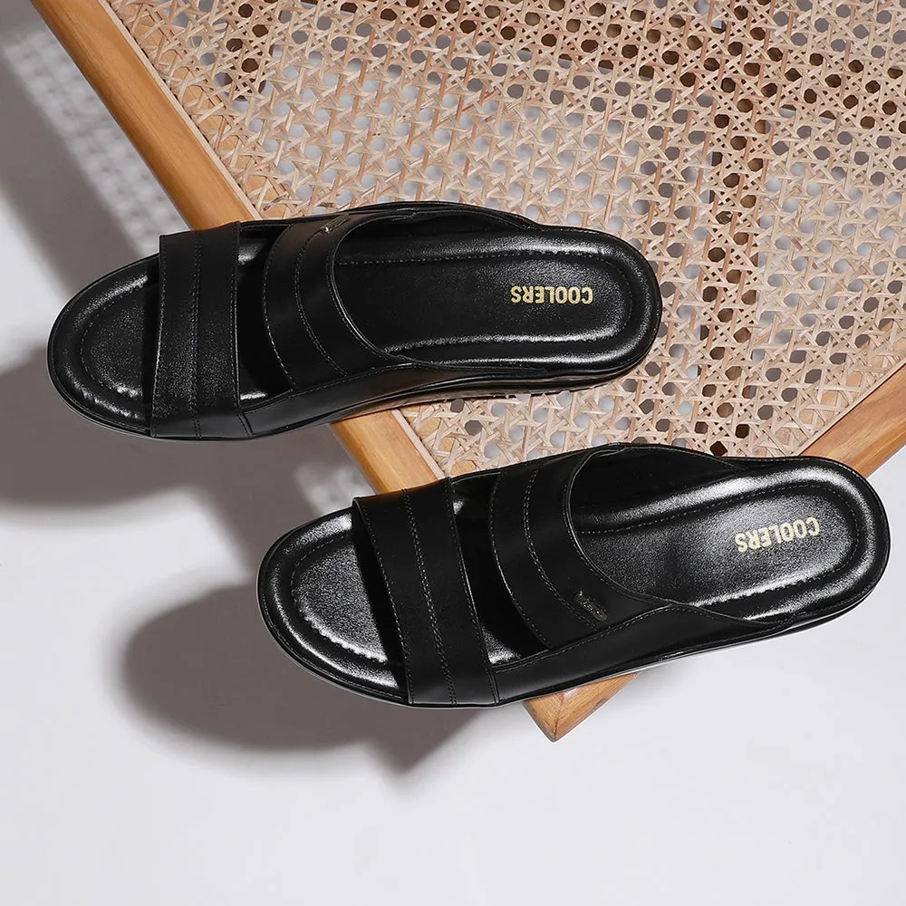 Coolers Casual (Black) Slippers For Men 7193-60 By Liberty Dexter Slides