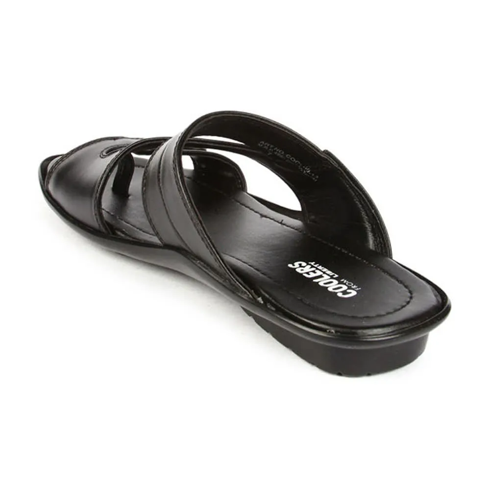 Coolers Casual (Black) Slippers For Men COOL99-13 By Liberty Goofy Slippers