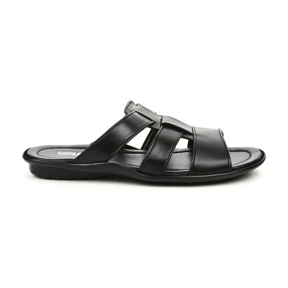 Sliders Slides Coolers Casual (Black) Slippers For Men COOL99-3 By Liberty