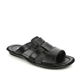 Coolers Casual (Black) Slippers For Men COOL99-3 By Liberty Fuzzy Babba Slippers