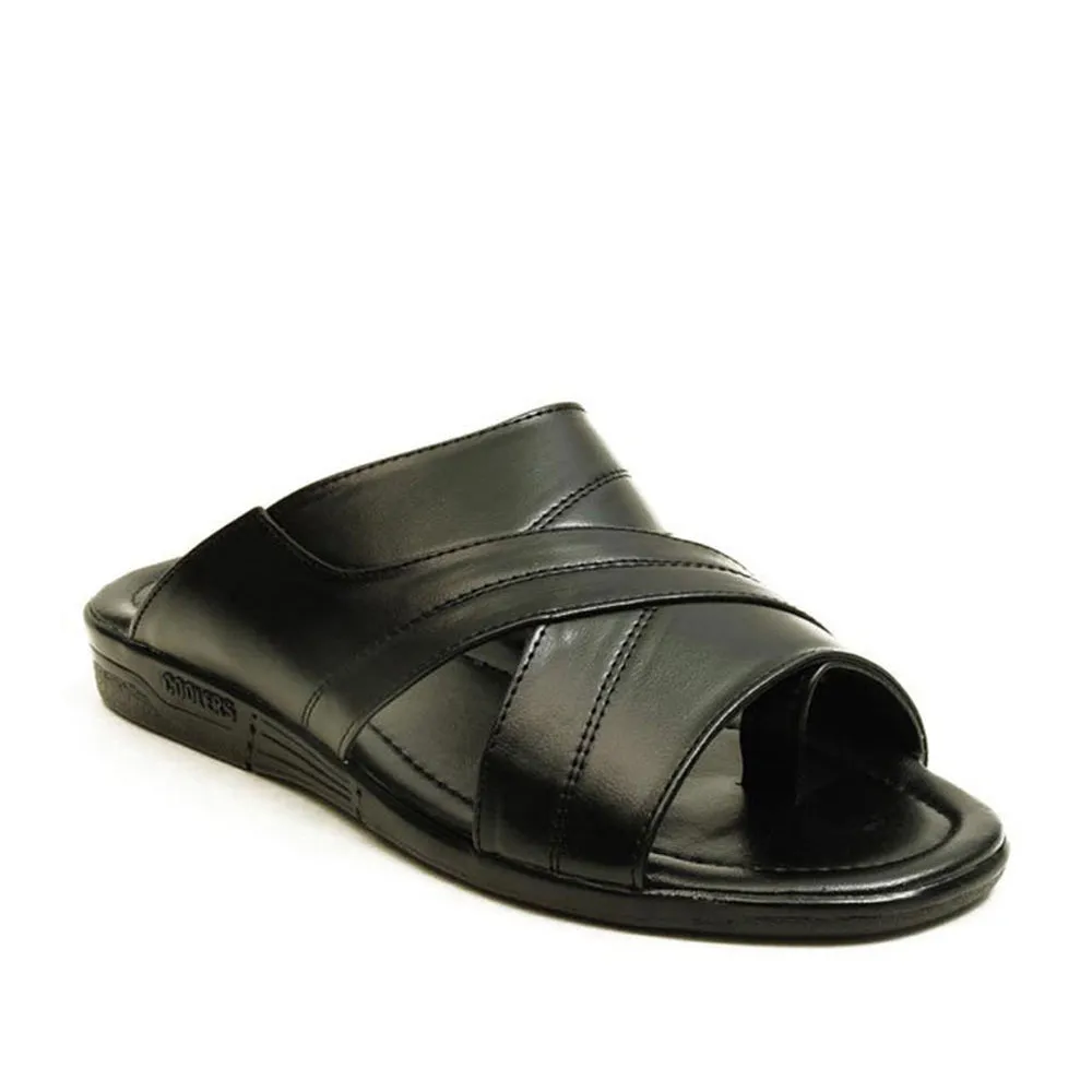 Clove Platform Slide Sandals- From Macys Gold Coolers Casual (Black) Slippers For Men LG-1285 By Liberty