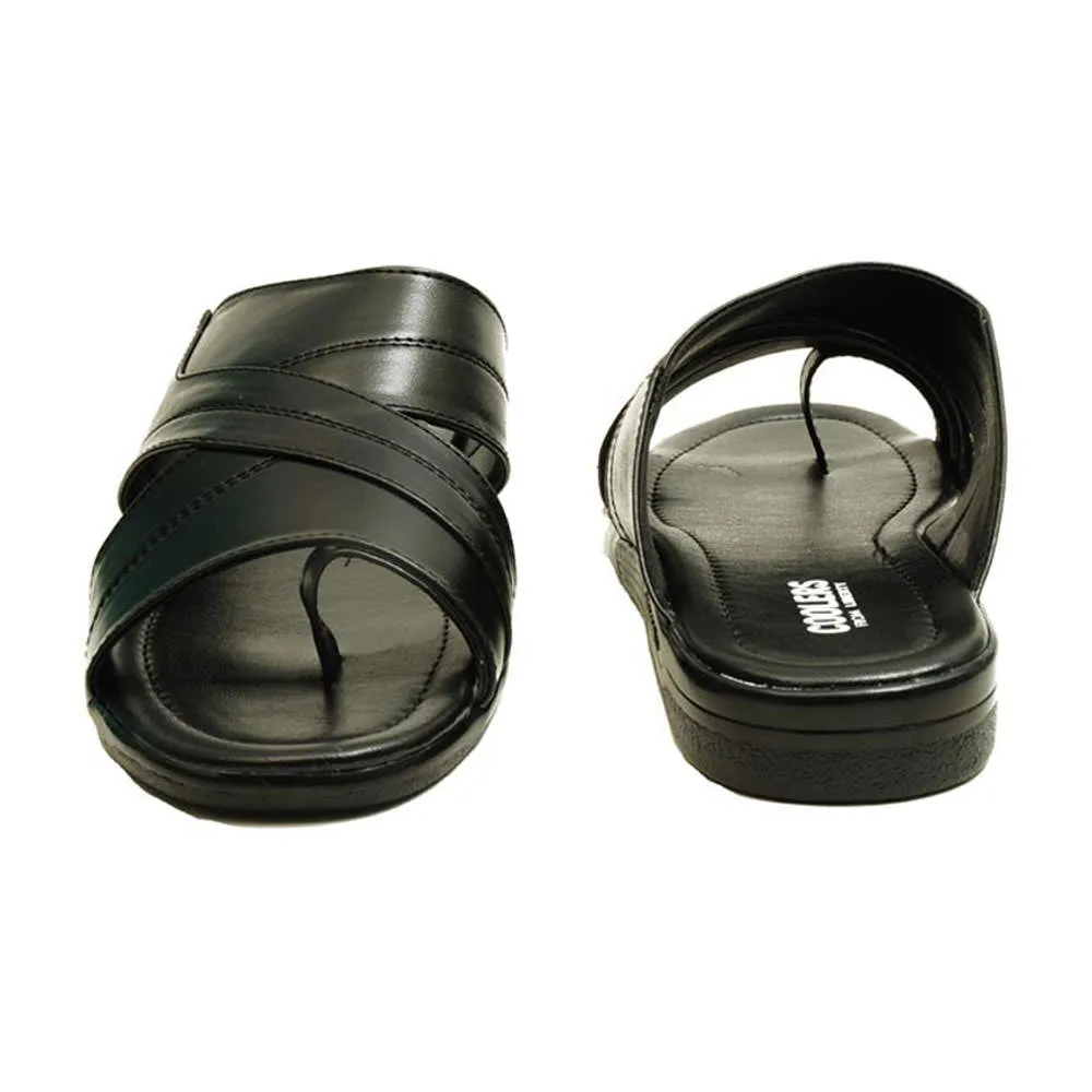 Coolers Casual (Black) Slippers For Men LG-1285 By Liberty Shop Slippers Near Me