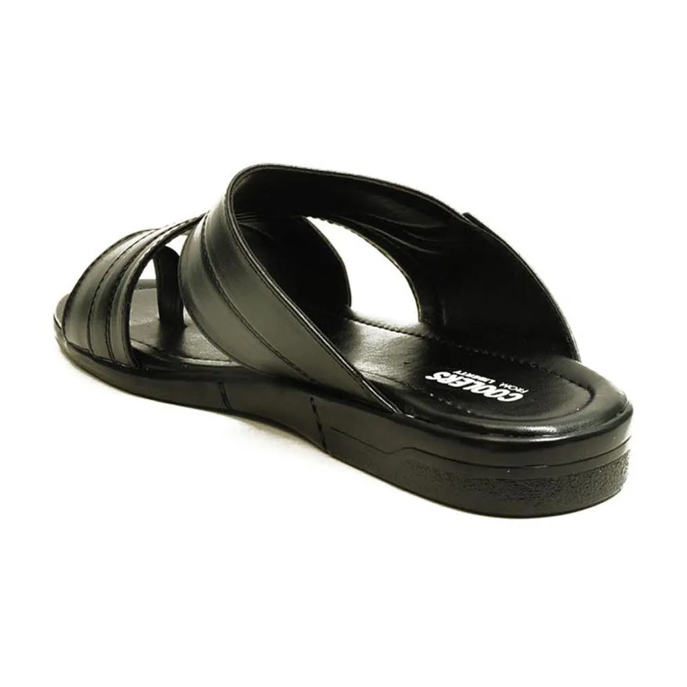 Custom Dog Slippers Coolers Casual (Black) Slippers For Men LG-1285 By Liberty