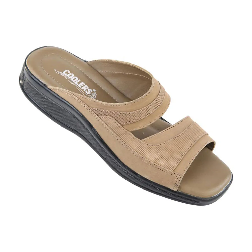 Angler Fish Slippers Coolers Casual (Brown) Slippers For Men 2050-01 By Liberty