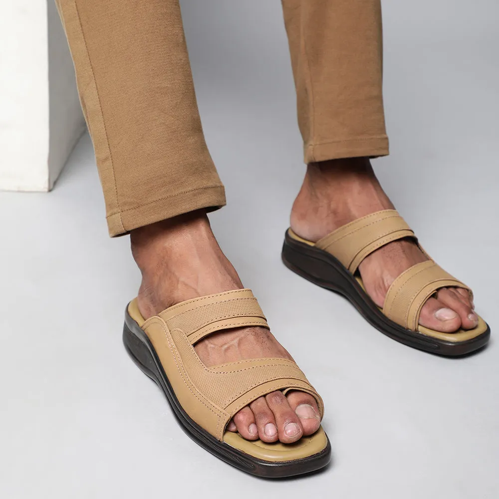 Bobs Memory Foam Slippers Coolers Casual (Brown) Slippers For Men 2050-01 By Liberty