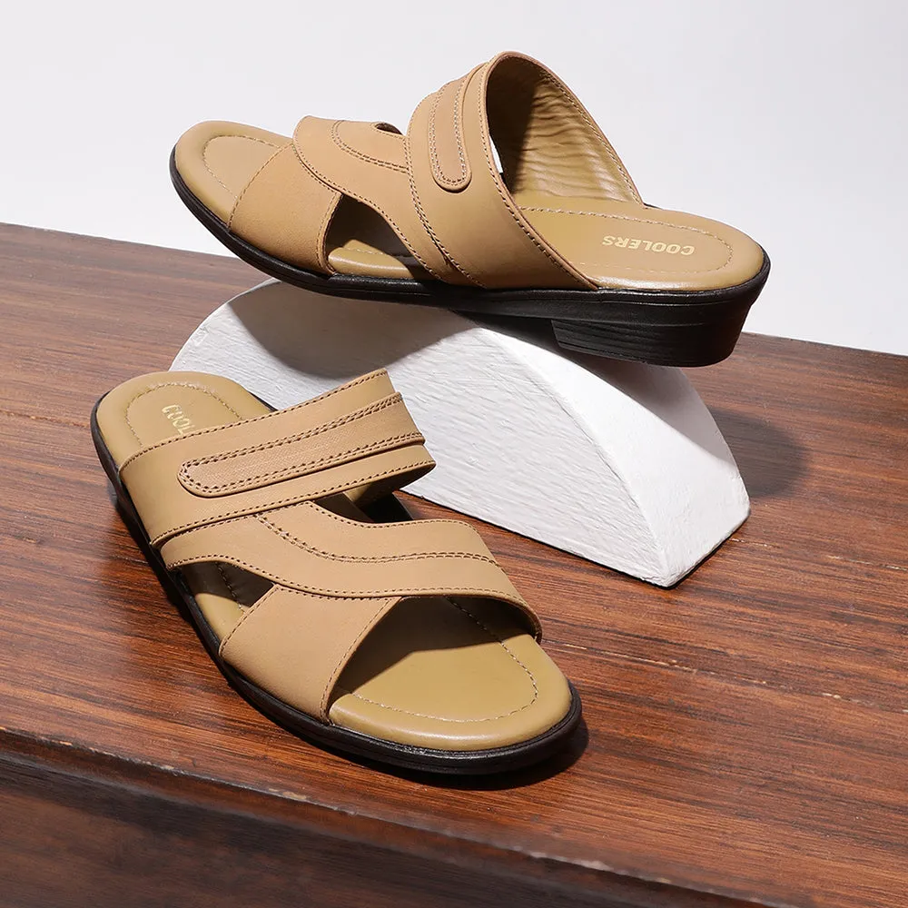 Coolers Casual (Brown) Slippers For Men 7153-37 By Liberty Milk And Cookies Slippers