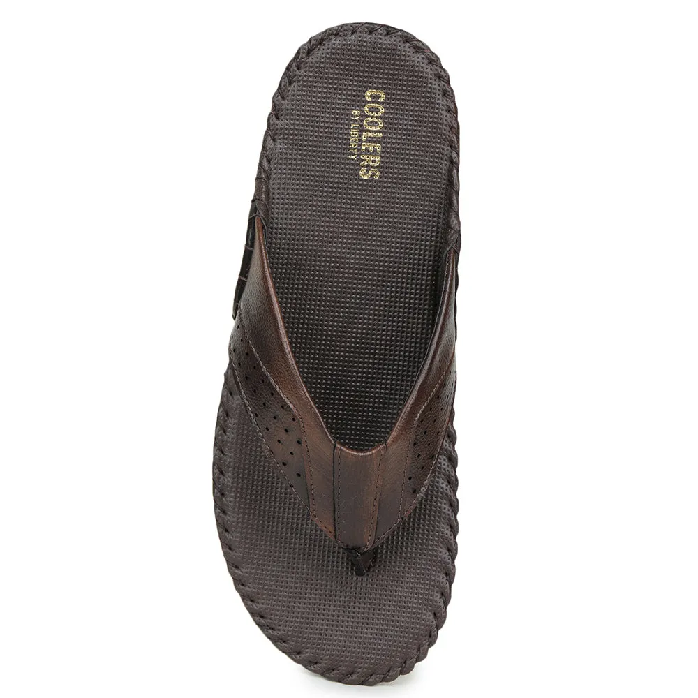 Unisex Adult Mellow Recovery Slides Coolers Casual Brown Slippers For Men AVN-45 By Liberty