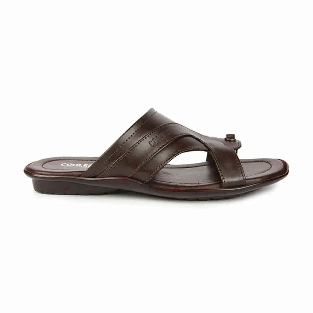 Coolers Casual (Brown) Slippers For Men COOL99-12 By Liberty Faux Suede Slippers