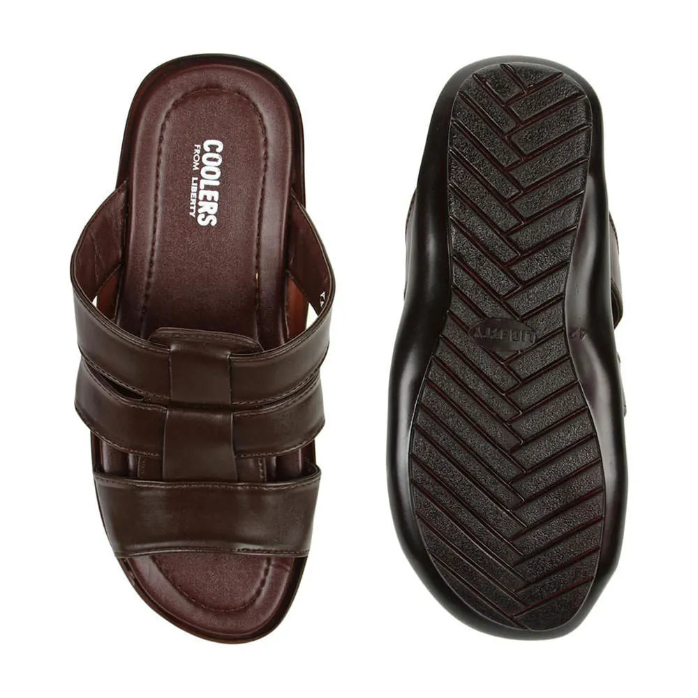 Coolers Casual (Brown) Slippers For Men COOL99-3 By Liberty Muk Luks Bootie Slippers
