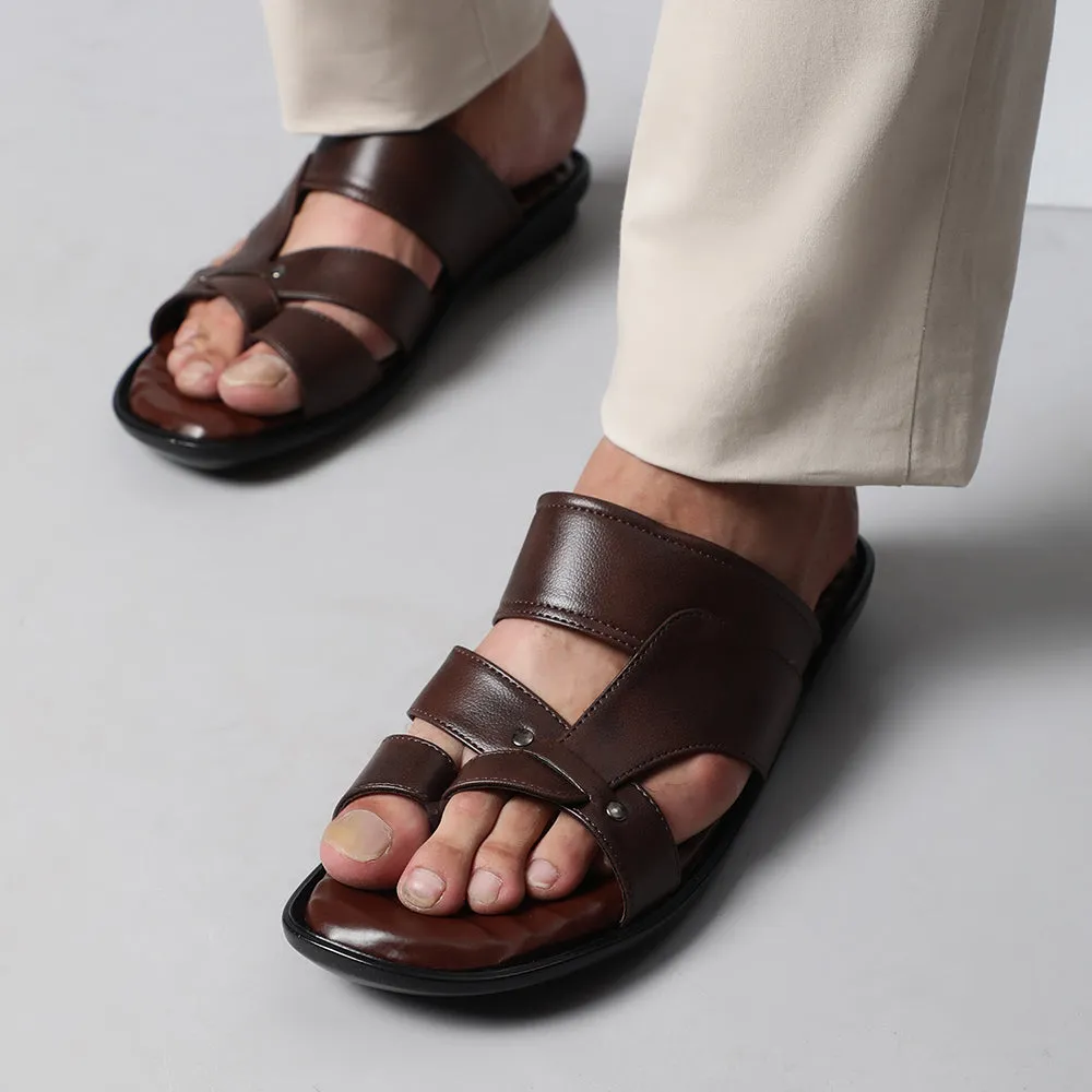 Coolers Casual (Brown) Slippers For Men TRL-113 By Liberty Octopus Slippers