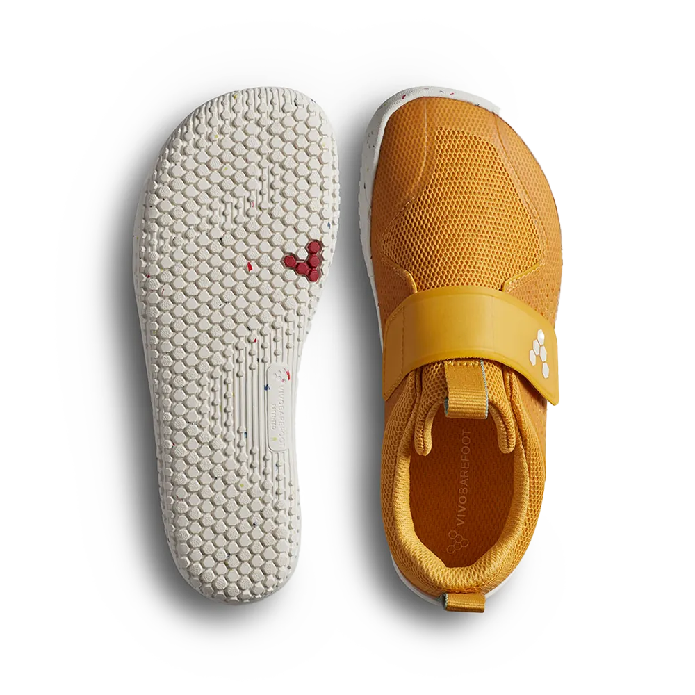 Vivobarefoot Primus Sport III Kids Honey Gold New Balance Size 10