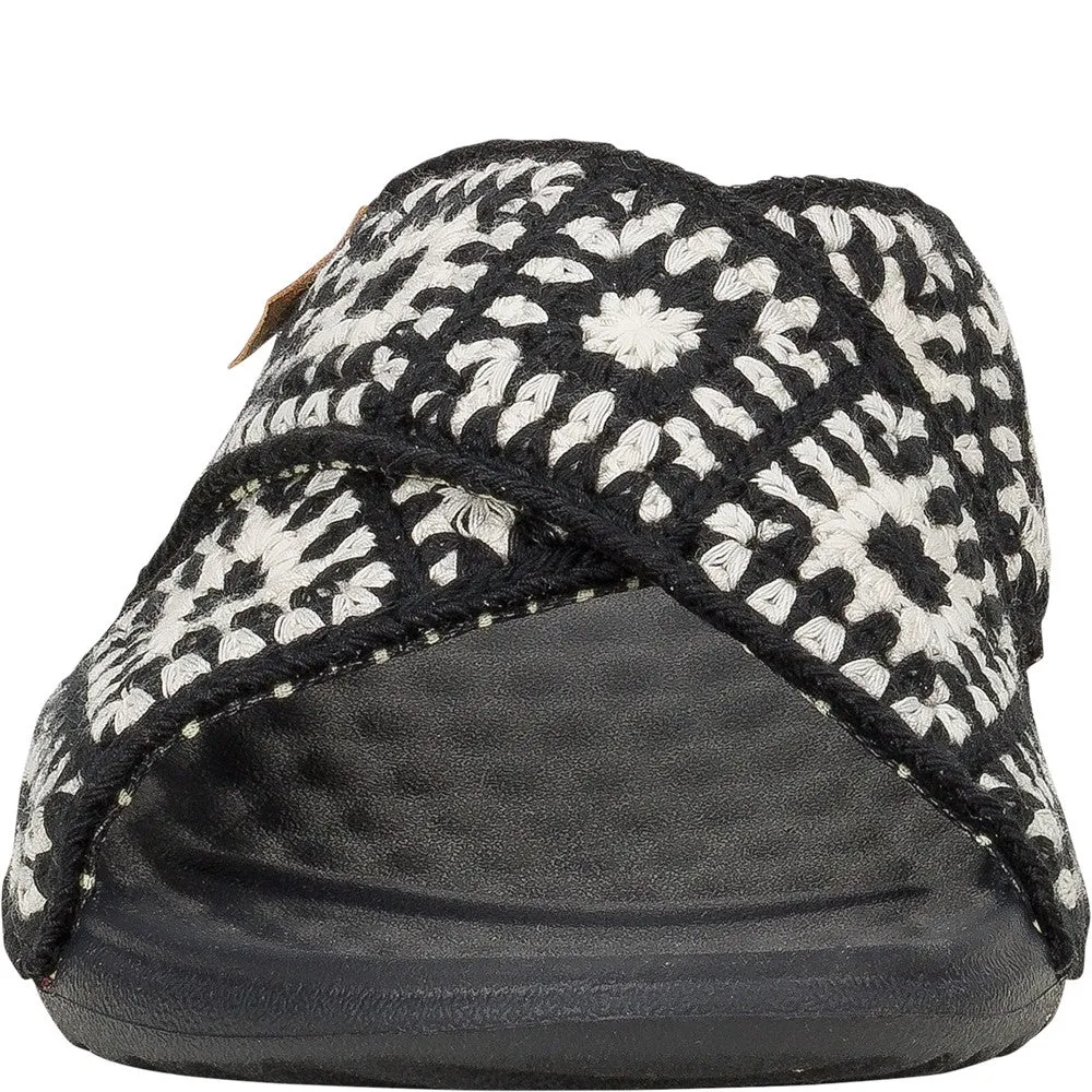 HEYDUDE Christi Slide Cottage Crochet Mule Quick Drying Light Activity