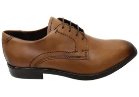 ECCO Mens Comfortable Leather Melbourne Lace Up Dress Shoes Dennis Busenitz Adidas Shoes