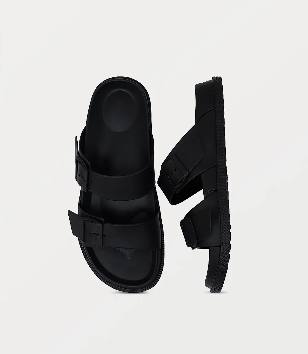 Slides Sandals BM6807-BLACK-Men Slipper
