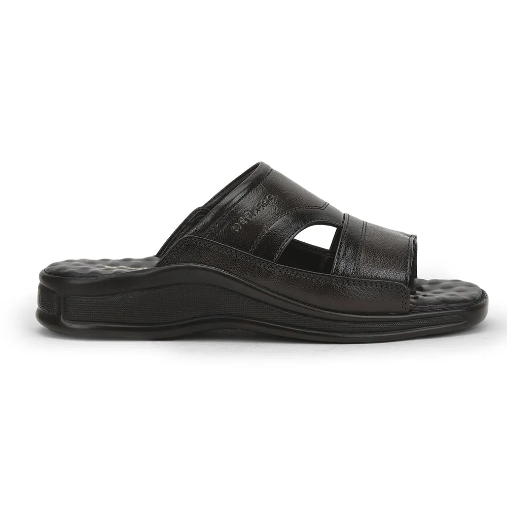 Healers Casual Slippers For Men (Brown) 2050-803D By Liberty Emo Slippers