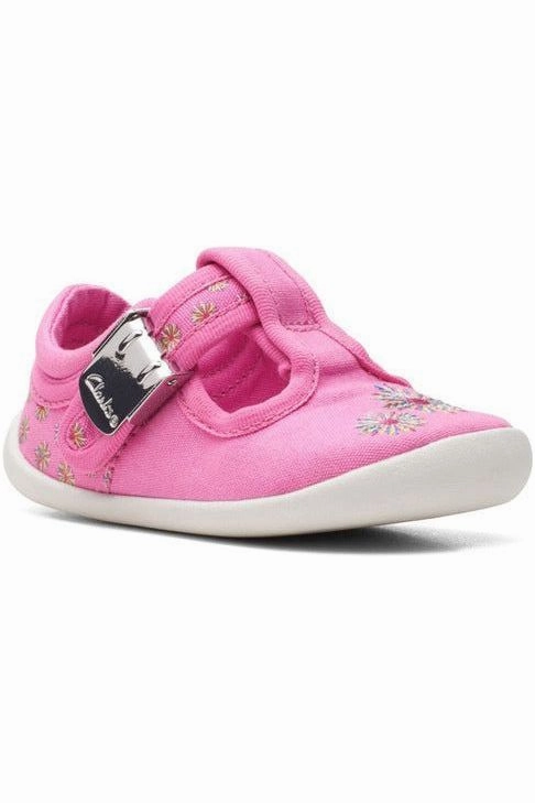 Clarks Roamer Sun Toddler hot pink College Walk Wild Glow