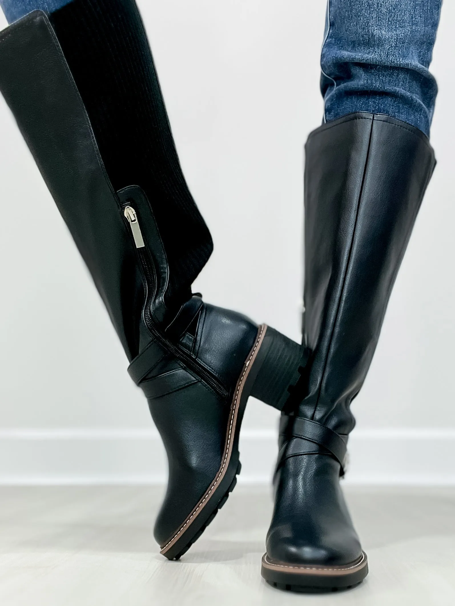 Rod Laver Shoes Adidas Corkys High There Tall Boots In Black