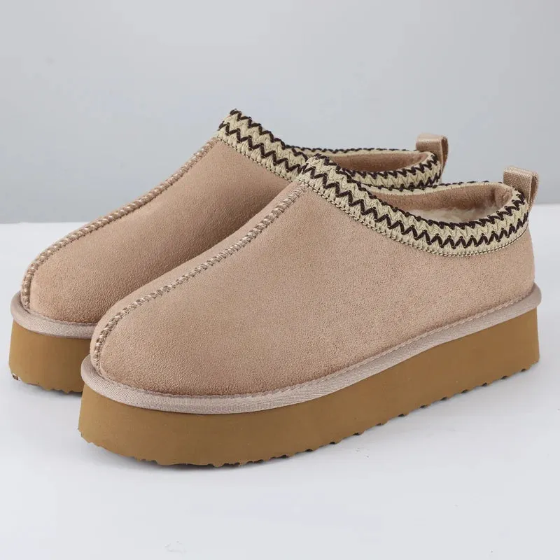 Oran Slippers Crestar Women's Winter Slippers Lady Classic Fashion Brand Warm Thick Sole Shoes Short Plush Ankle Snow Boots Outdoor and Indoor