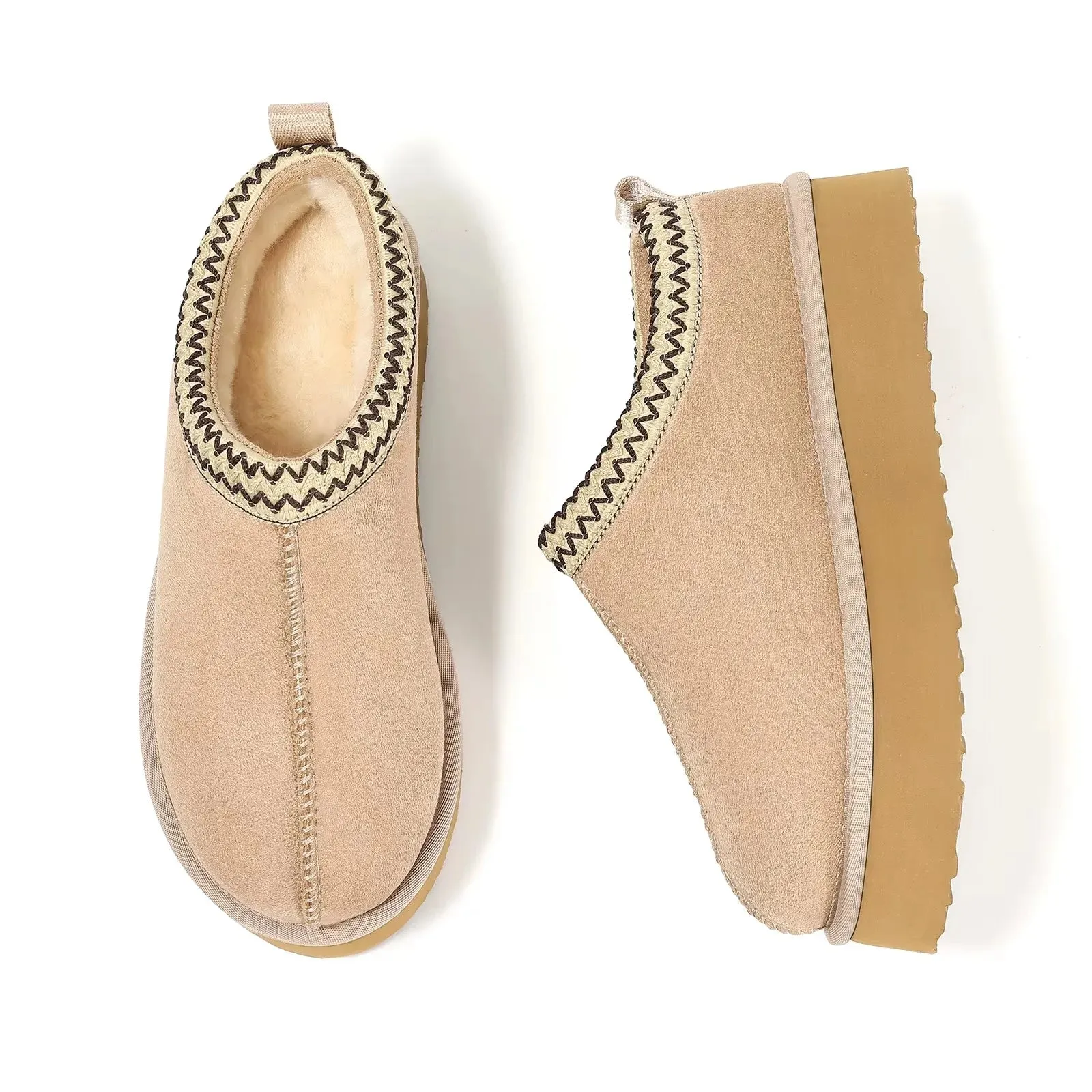 Pajamagram Slippers Crestar Women's Winter Slippers Lady Classic Fashion Brand Warm Thick Sole Shoes Short Plush Ankle Snow Boots Outdoor and Indoor