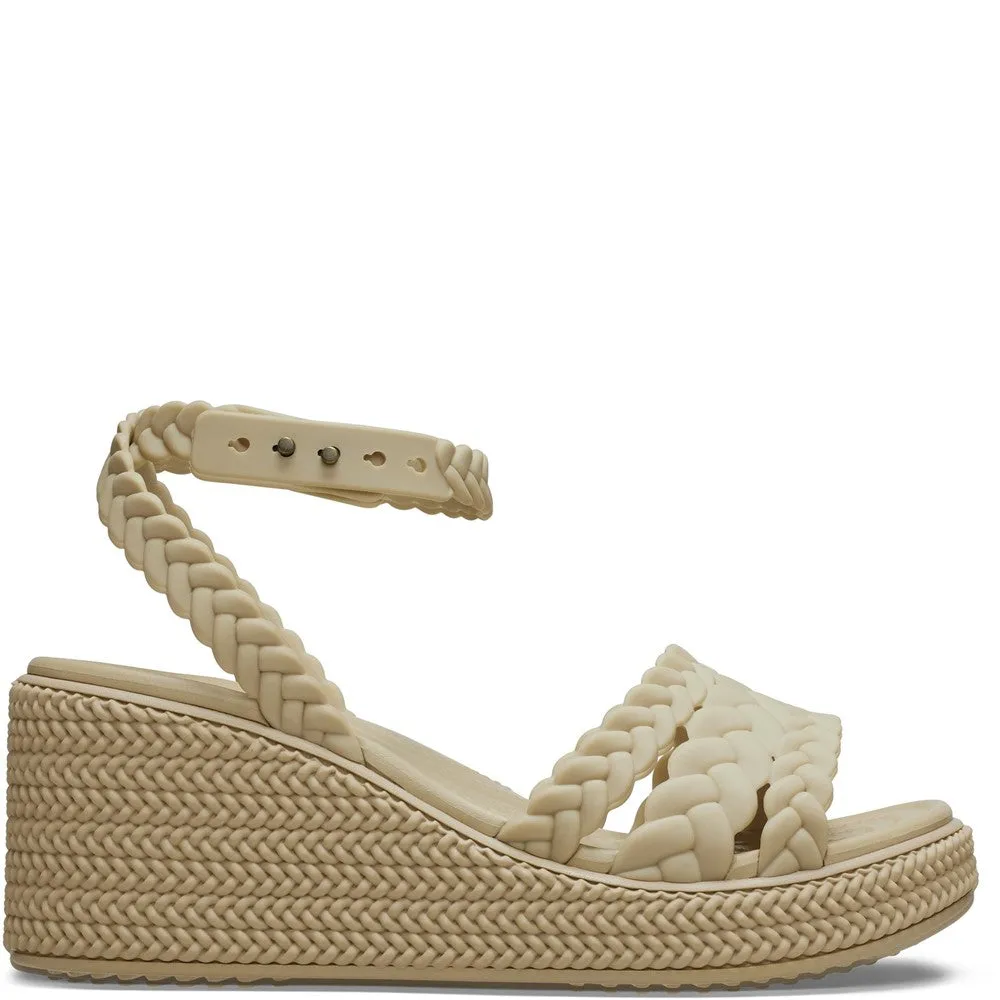 Crocs Brooklyn Woven Ankle Strap Wedge Weekend Style