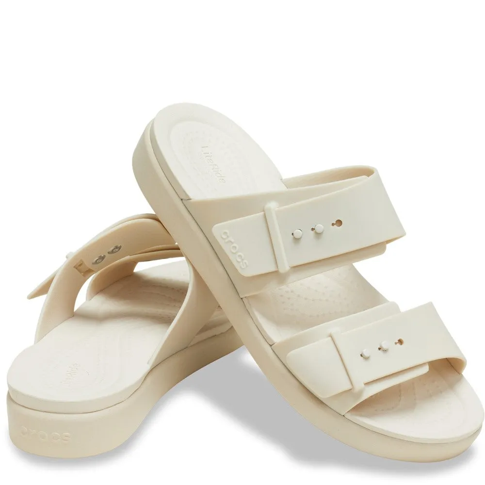 Yellow Warm Quick Wear Crocs Brooklyn Buckle Low Sandal
