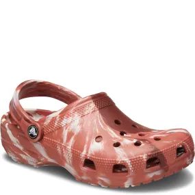 Quick Buckle Orange Fun Crocs Unisex Marble Sandal