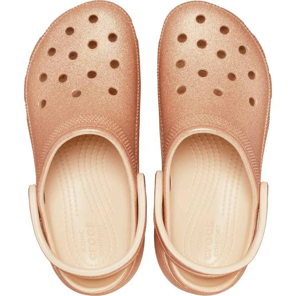 Crocs Classic Platform Glitter Clog Stay Cool