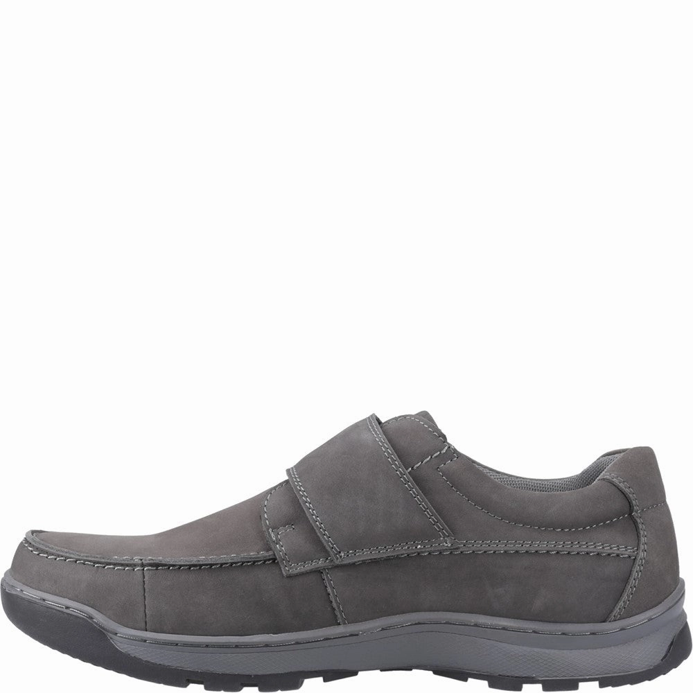Confident Walk Base Pace Hush Puppies Casper Touch Fastening Shoes