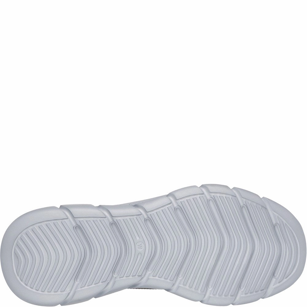 Rubber Sole Porous Structure Skechers BOBS Sport B Flex Resilient Trainers